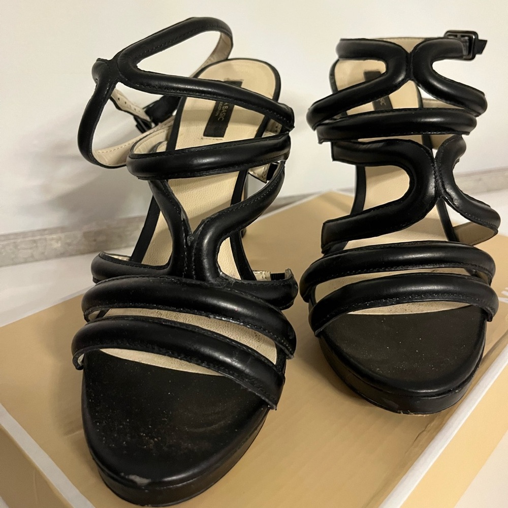 Zara Black Heels - Size 10 - great condition!